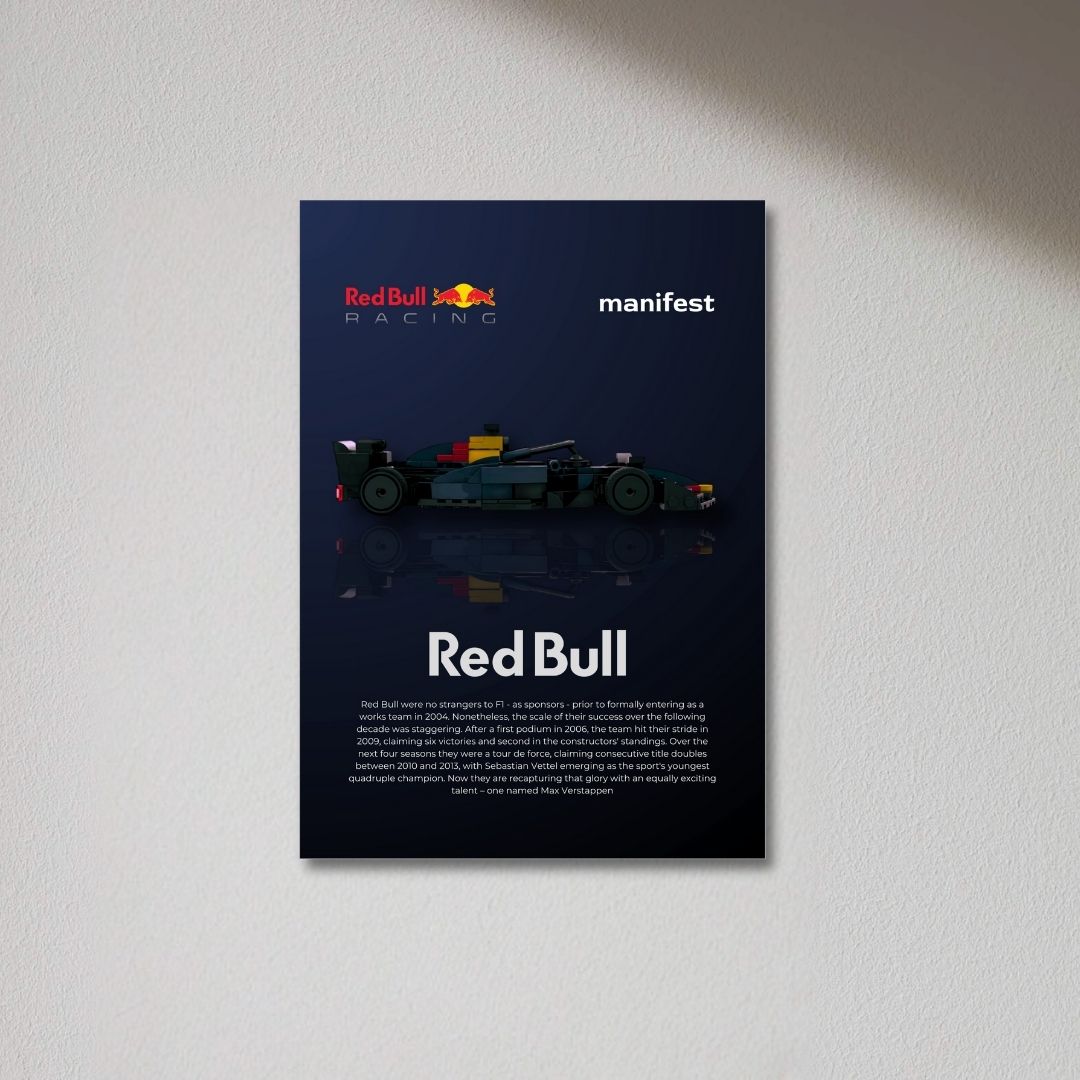 Redbull Formula 1 - F1 Metal Poster