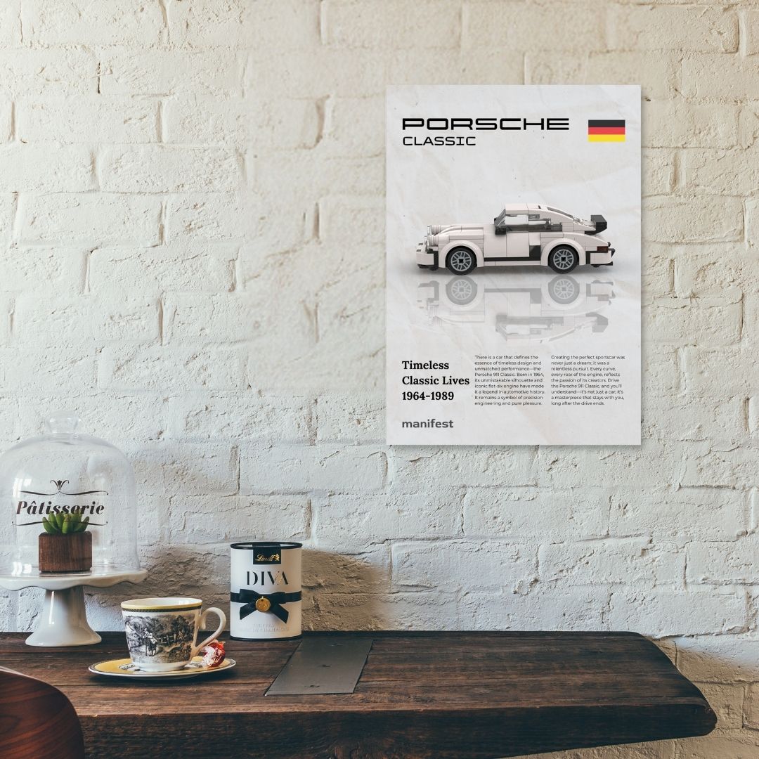 Porsche 911 Classic Metal poster