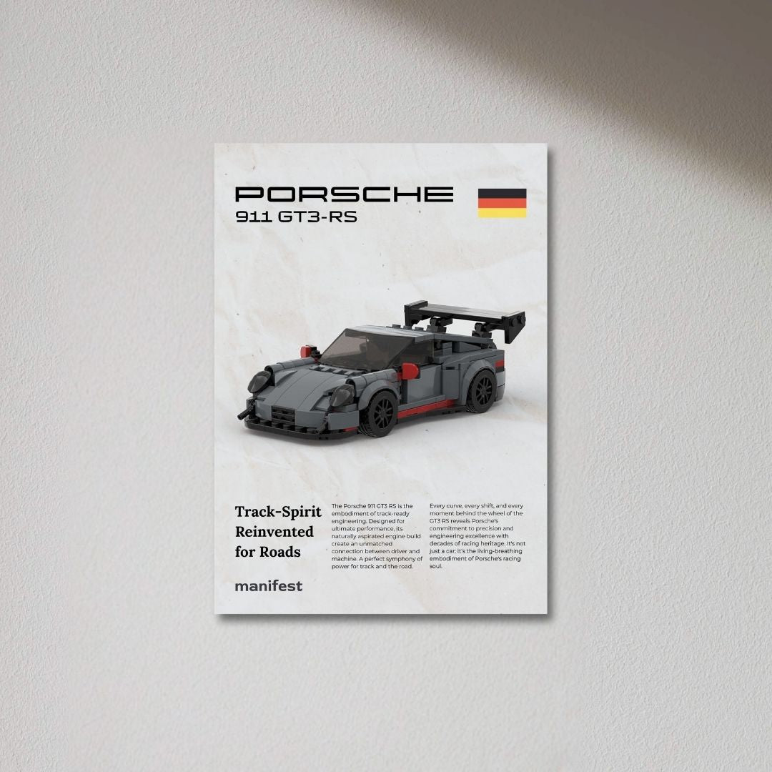 Porsche 911 GT3-RS Metal Poster