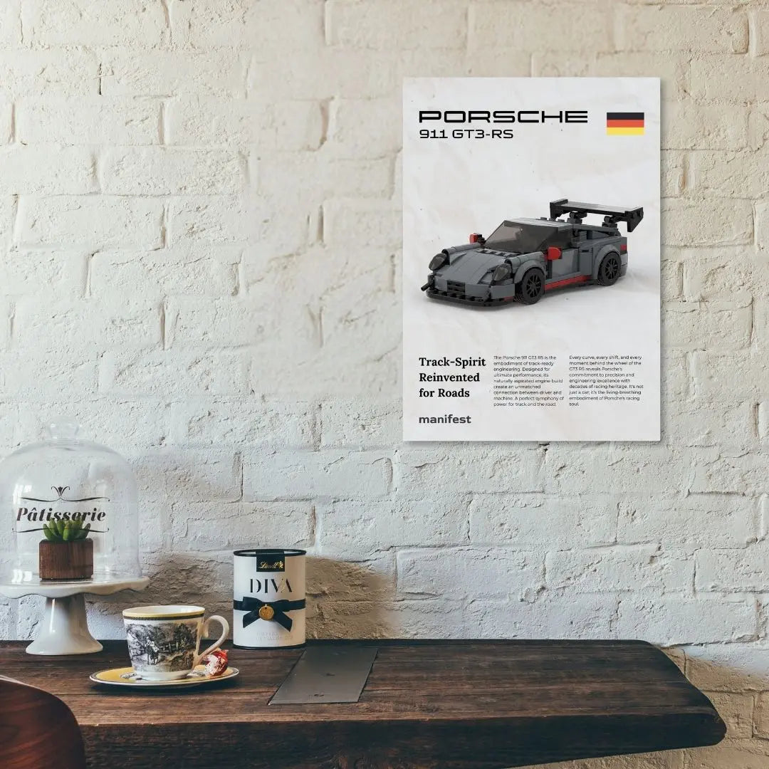 Porsche 911 GT3-RS Metal Poster