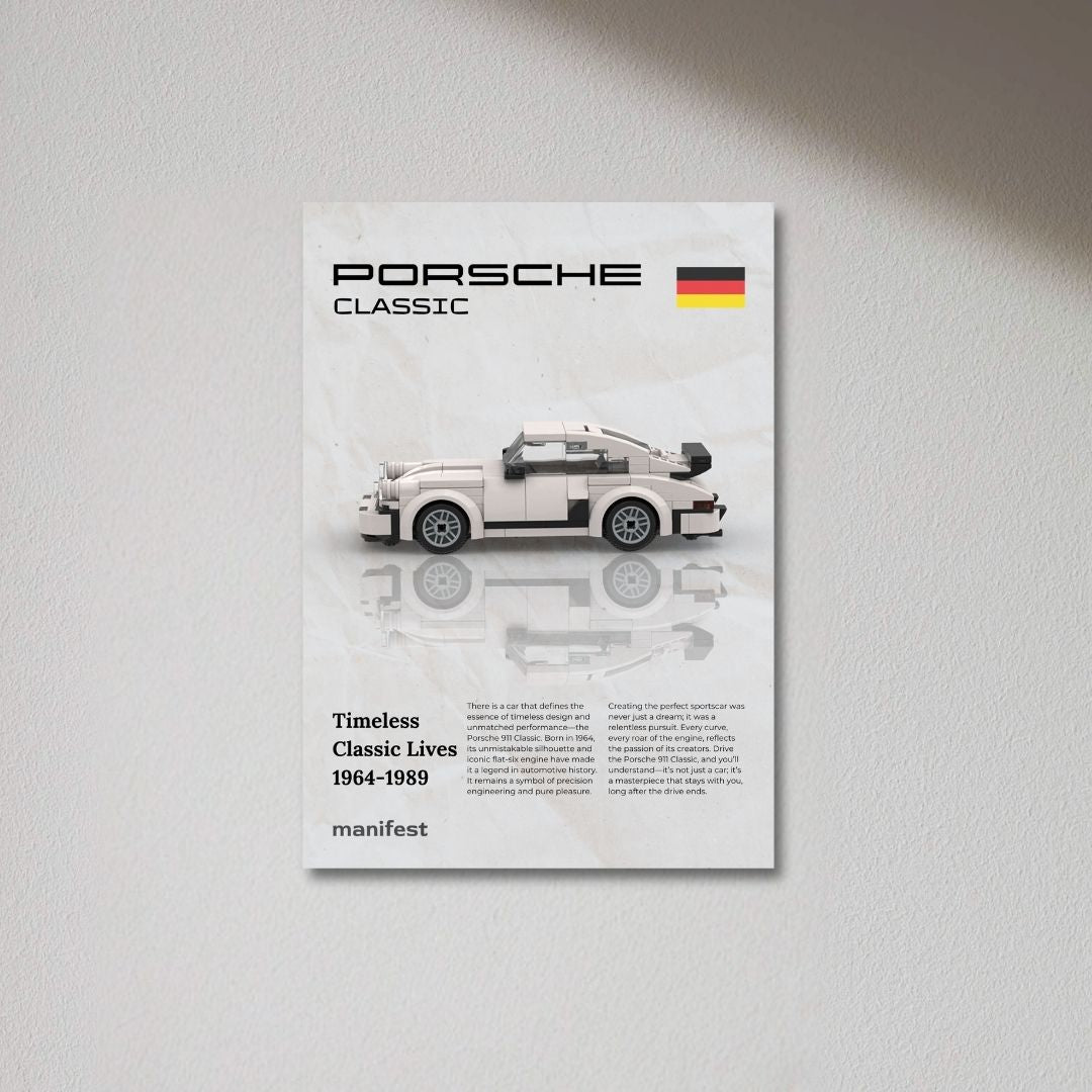 Porsche 911 Classic Metal poster