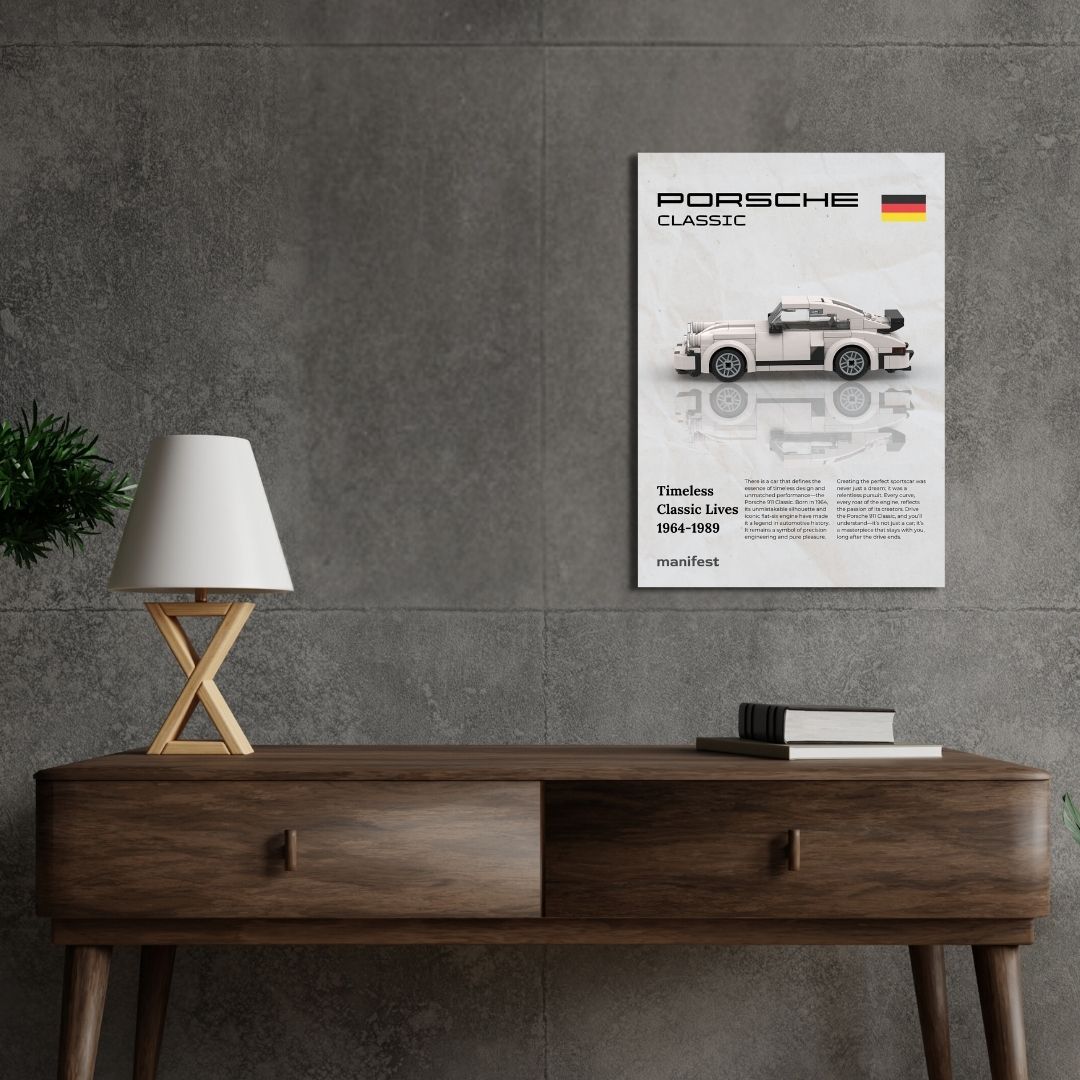 Porsche 911 Classic Metal poster