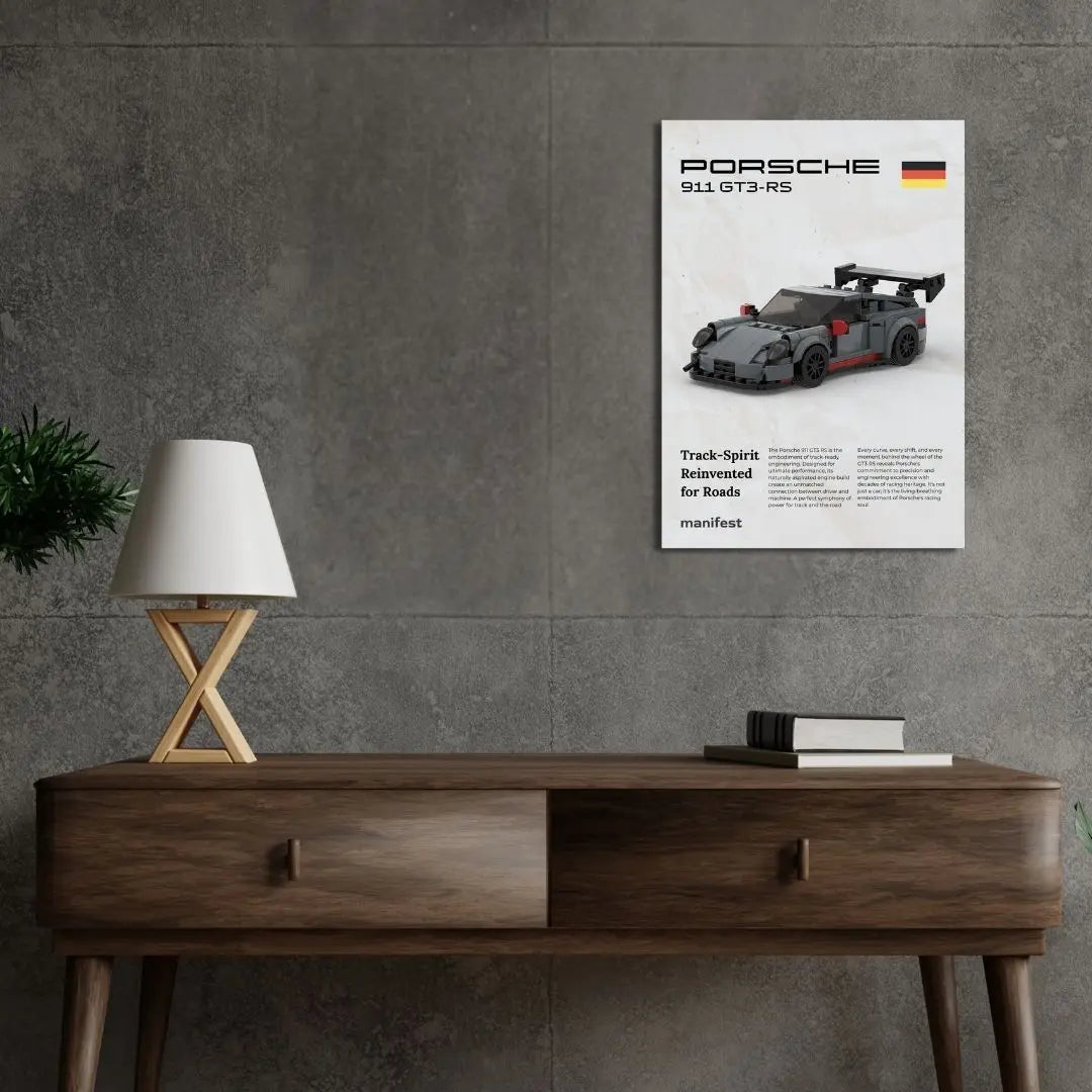 Porsche 911 GT3-RS Metal Poster