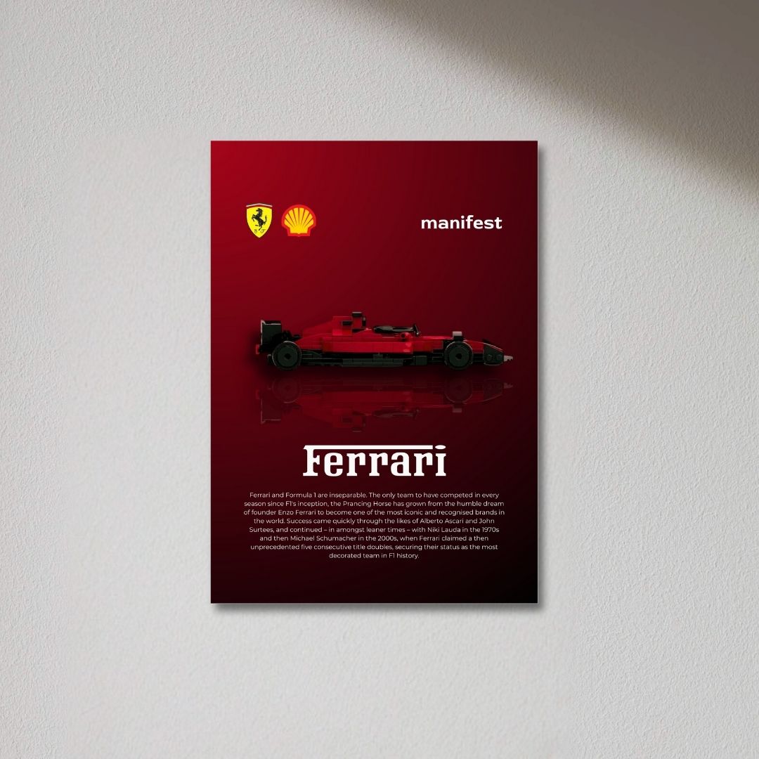 Ferrari Formula 1 - F1 Metal Poster