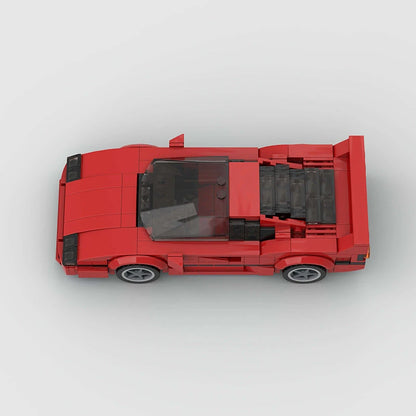 Ferrari F40 Stradale building brick model - top view