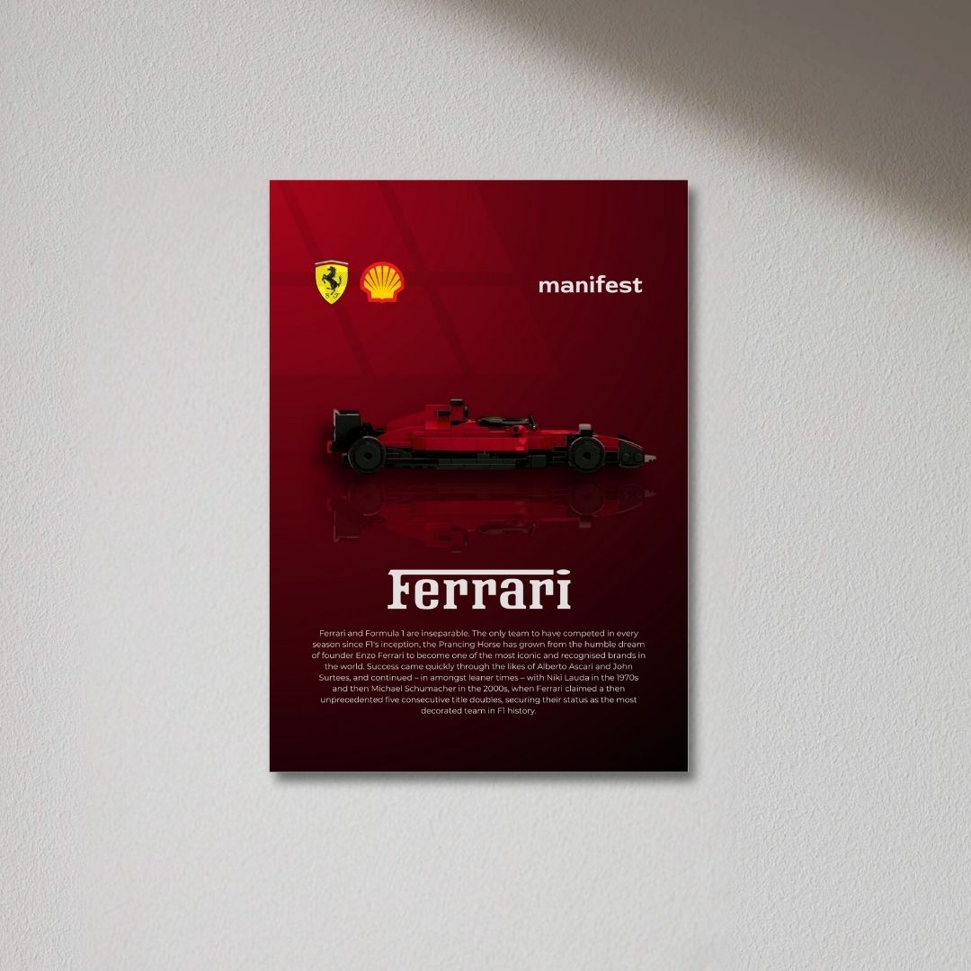 Ferrari Formula 1 - F1 Metal Poster