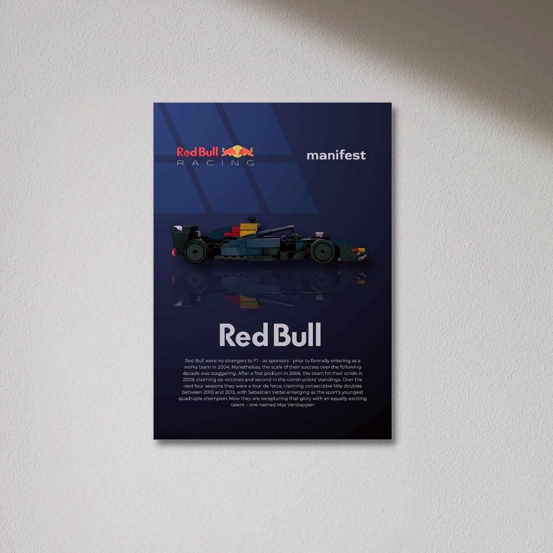 Redbull Formula 1 - F1 Metal Poster